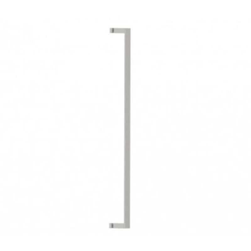Berlin Single Glass Shower Door Handle - Door Mount - 36" Brass/Brushed Nickel