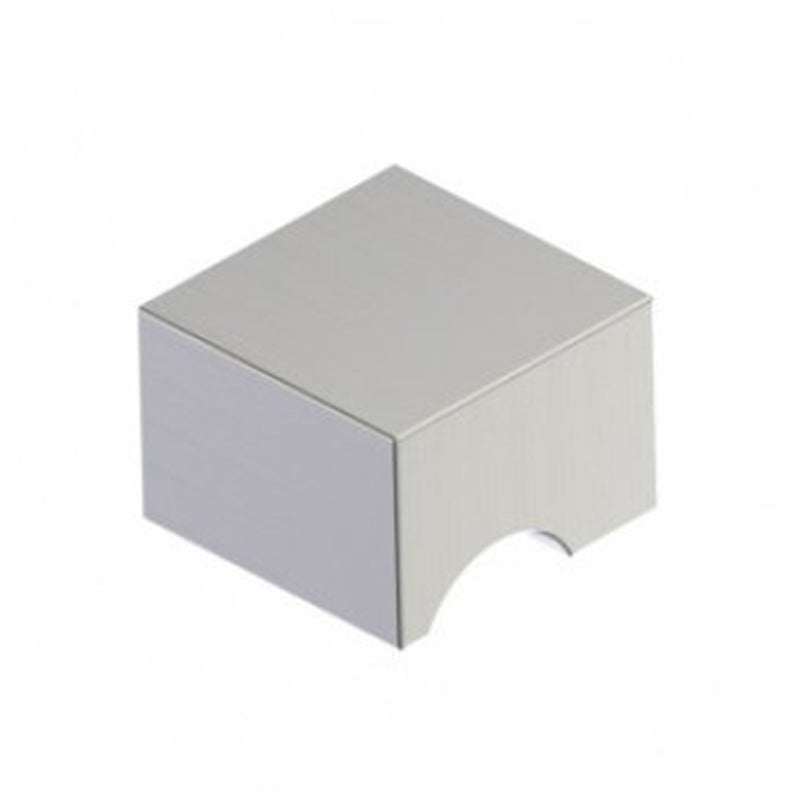 Berlin Single Knob To Be Paired With Single Shower Door Handle - Door Mount - 2" Brass/Brushed Nickel