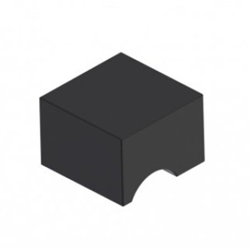 Berlin Single Knob To Be Paired With Single Shower Door Handle - Door Mount - 2" Brass/Matt Black