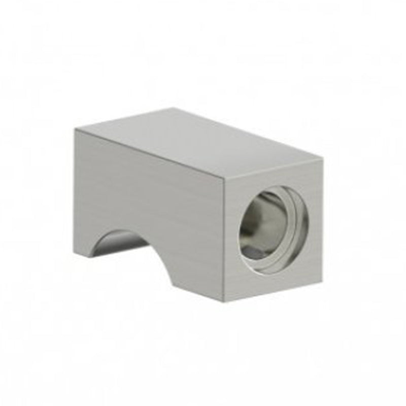 London Single Knob To Be Paired With Single Shower Door Handle - Door Mount - 2" Brass/Brushed Nickel
