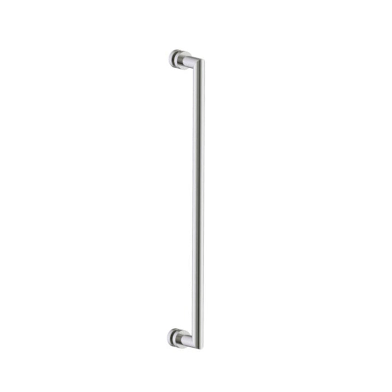 Oslo Single Shower Door Handle - Door Mount - 24" Brass/Brushed Nickel