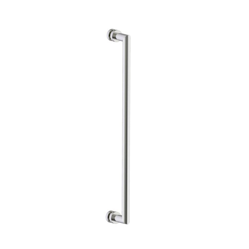 Oslo Single Shower Door Handle - Door Mount - 24" Brass/Polished Nickel