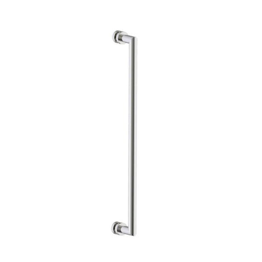 Oslo Single Shower Door Handle - Door Mount - 24" Brass/Polished Nickel