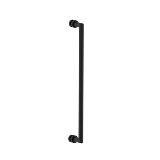 Oslo Single Shower Door Handle - Door Mount - 24" Brass/Matt Black