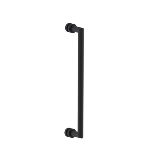 Oslo Single Shower Door Handle - Door Mount - 18" Brass/Matt Black