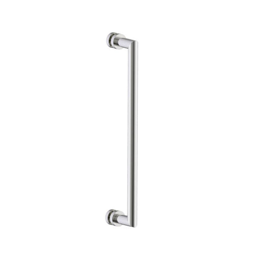 Oslo Single Shower Door Handle - Door Mount - 18" Brass/Polished Nickel