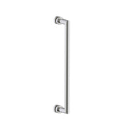 Oslo Single Shower Door Handle - Door Mount - 18" Brass/Brushed Nickel