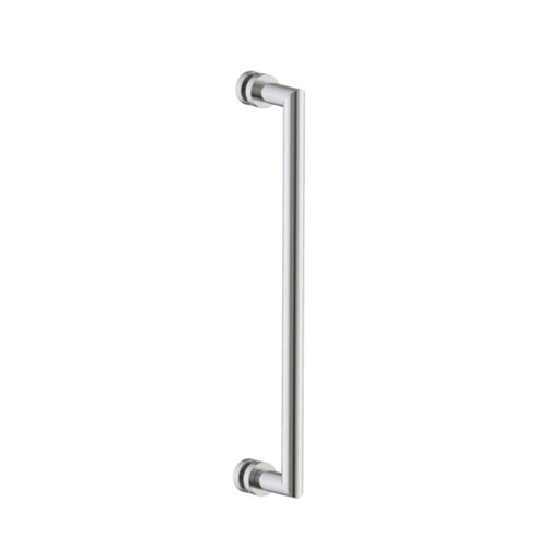 Oslo Single Shower Door Handle - Door Mount - 18" Brass/Brushed Nickel