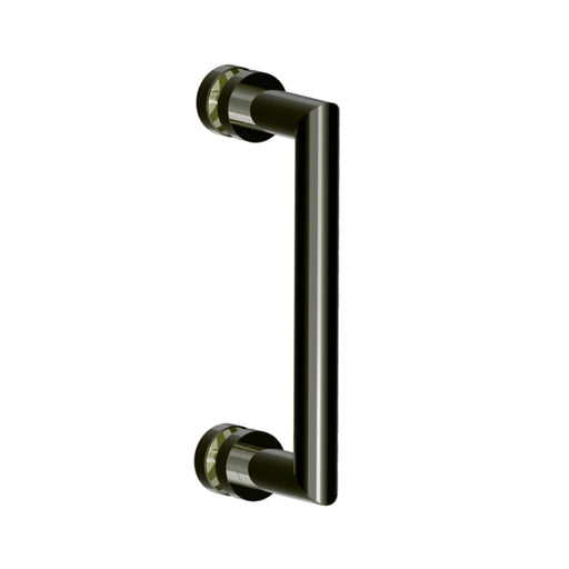 Oslo Single Shower Door Handle - Door Mount - 8" Brass/Gun Metal