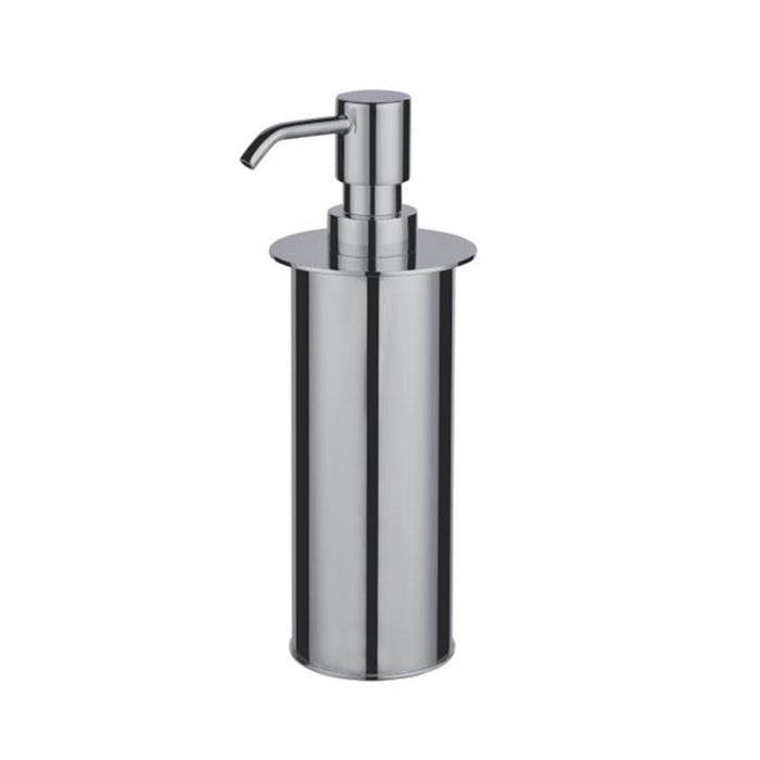 Oslo Soap Dispenser - Free Standing - 8" Brass/Polished Chrome