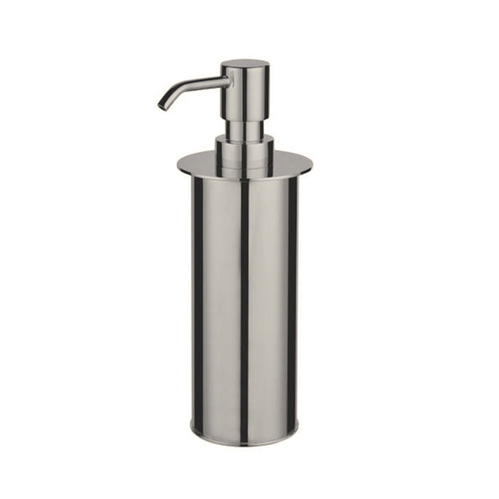 Oslo Soap Dispenser - Free Standing - 8" Brass/Brushed Nickel