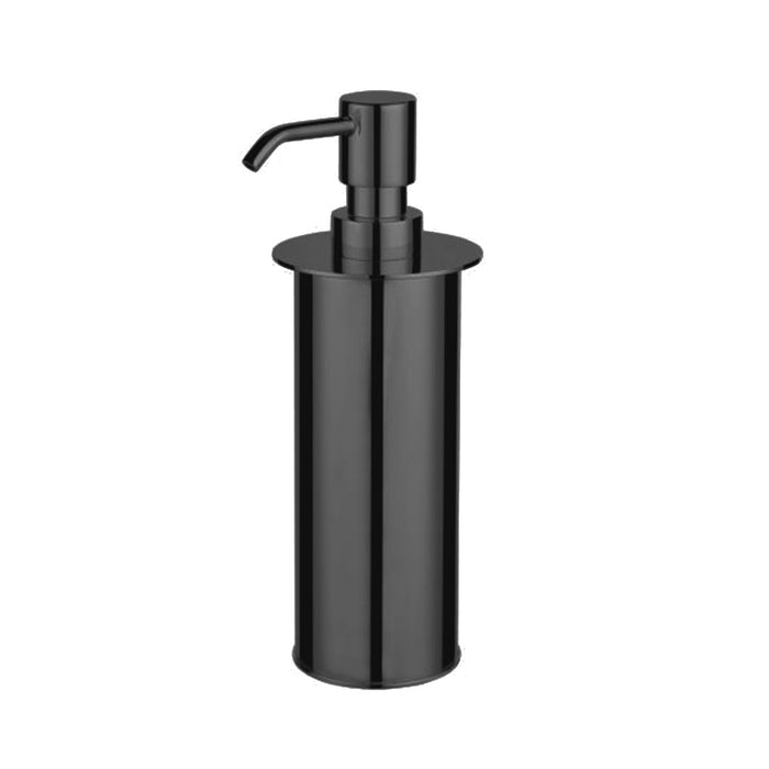 Oslo Soap Dispenser - Free Standing - 8" Brass/Matt Black