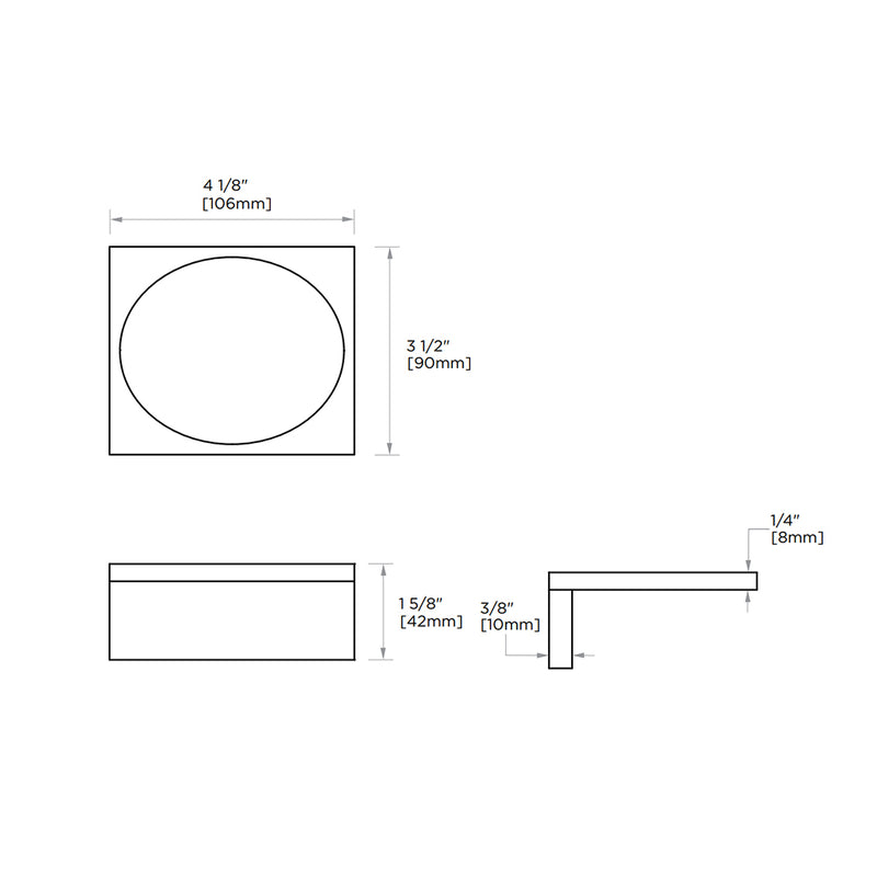 Berlin Soap Dish - Wall Mount - 5" Brass/Polished Chrome