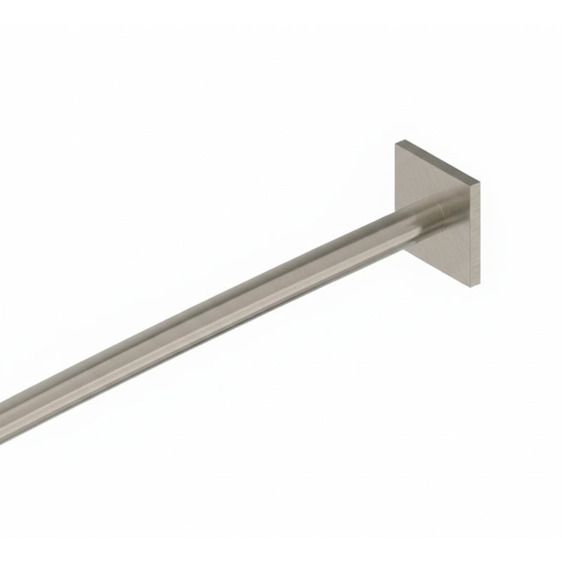 Straight Shower Rod - Wall Mount - 60" Brass/Satin