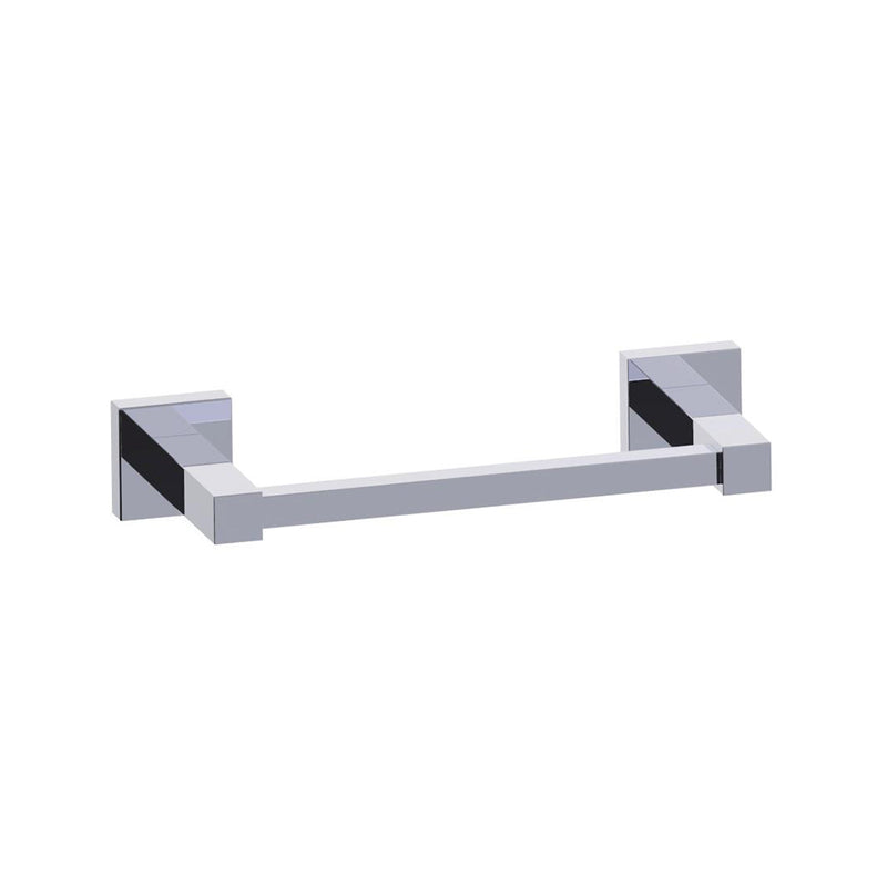 London Single Towel Bar - Wall Mount - 9" Brass/Polished Chrome