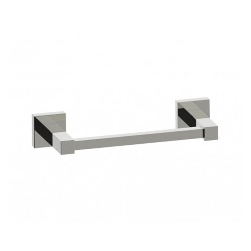 London Single Towel Bar - Wall Mount - 9" Brass/Polished Nickel