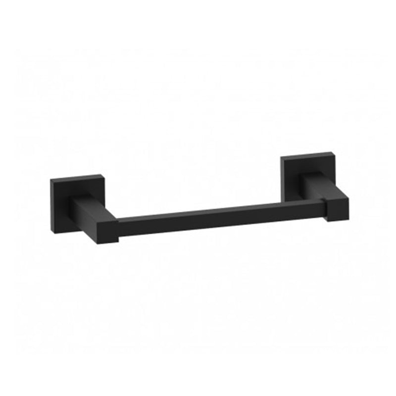 London Single Towel Bar - Wall Mount - 9" Brass/Matt Black