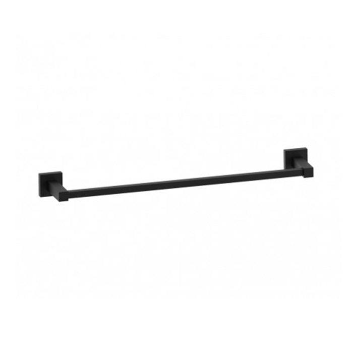 London Single Towel Bar - Wall Mount - 18" Brass/Matt Black