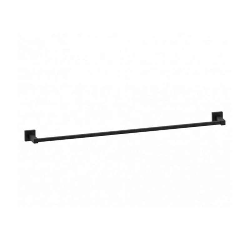 London Single Towel Bar - Wall Mount - 30" Brass/Matt Black