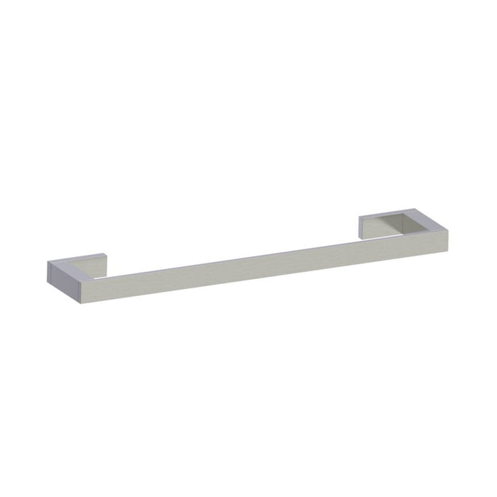 Munich Single Towel Bar - Wall Mount - 18" Brass/Brushed Nickel