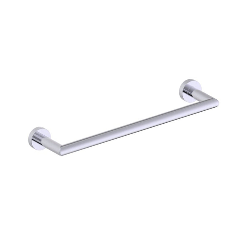 Oslo Single Towel Bar - Wall Mount - 12" Brass/Polished Chrome