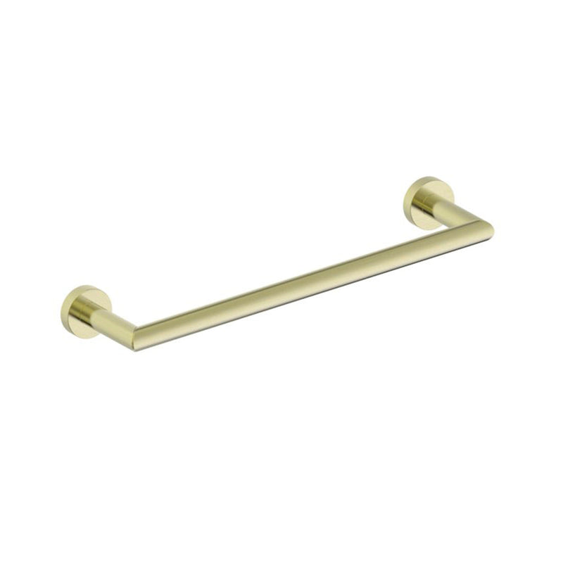Oslo Single Towel Bar - Wall Mount - 12" Brass/Brushed Brass