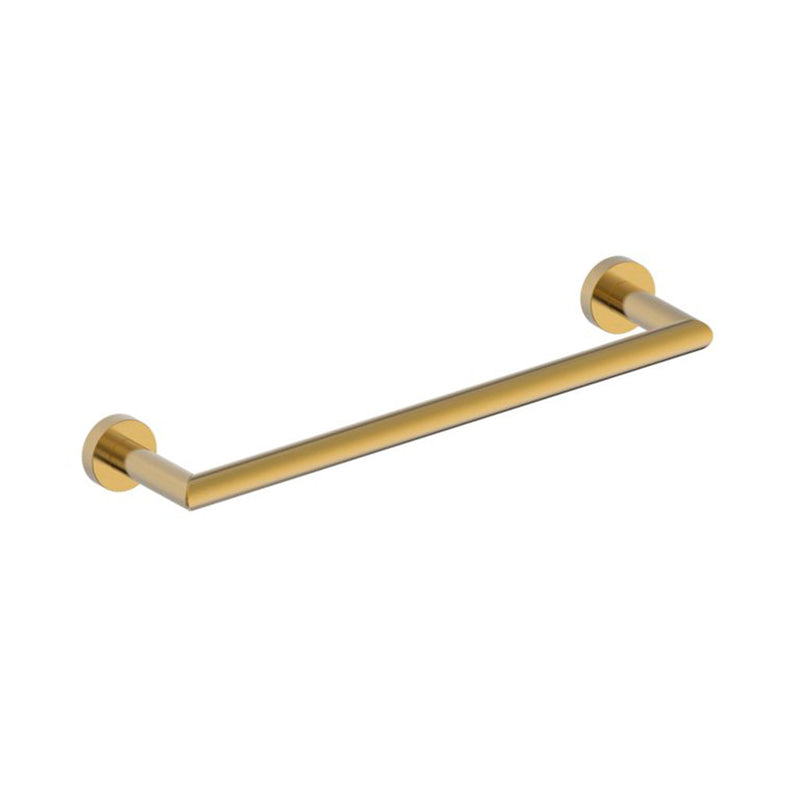 Oslo Single Towel Bar - Wall Mount - 12" Brass/Brushed Bronze