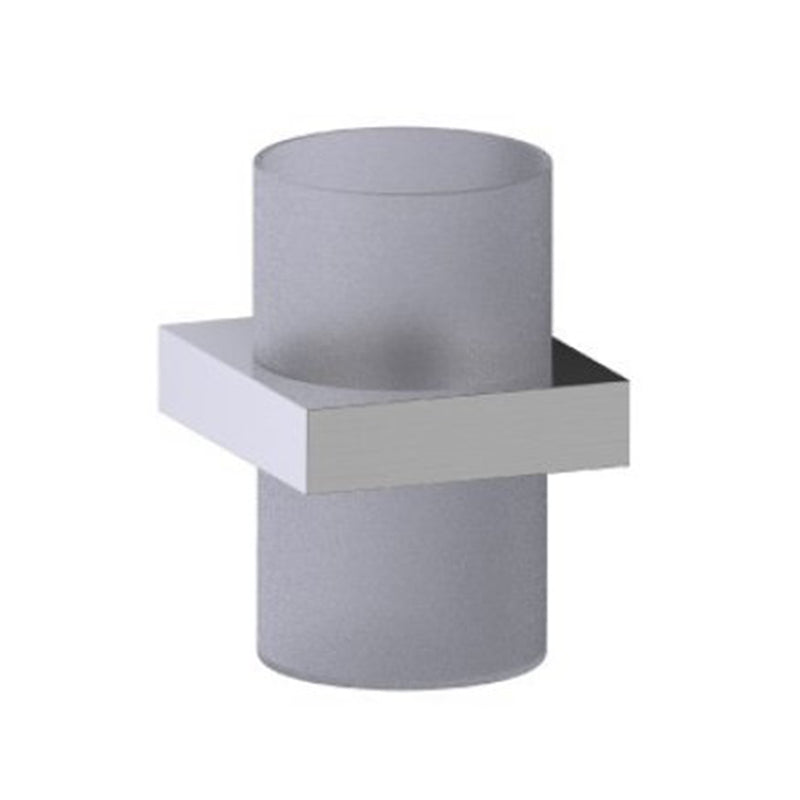 Berlin Toothbrush Holder - Wall Mount - 4" Brass/Brushed Nickel