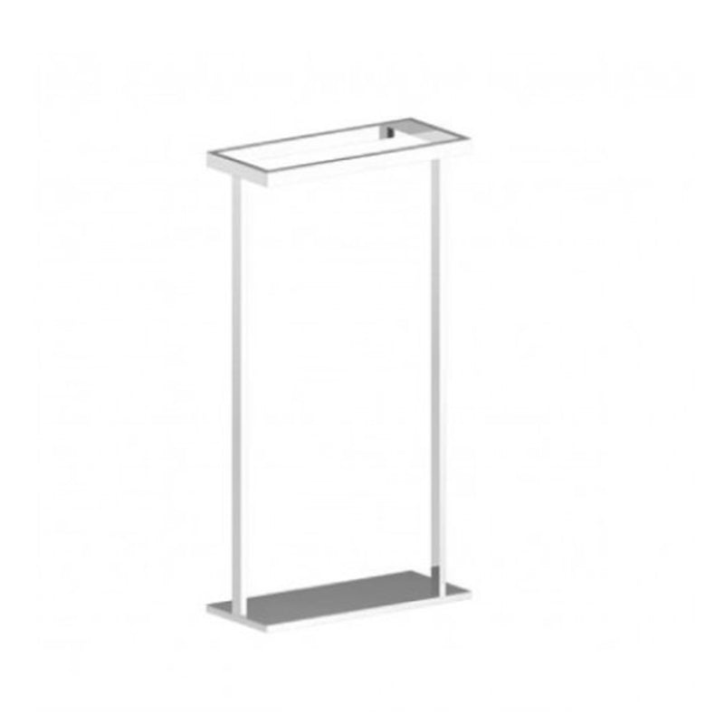 London Towel Holder - Free Standing - 30" Brass/Polished Chrome