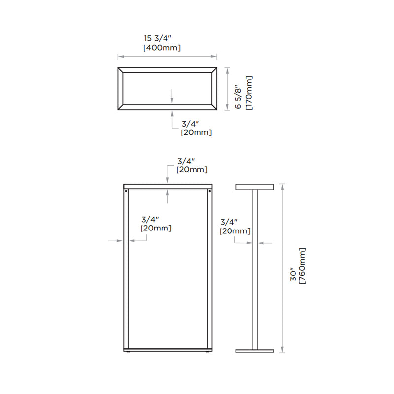 London Towel Holder - Free Standing - 30" Brass/Polished Chrome