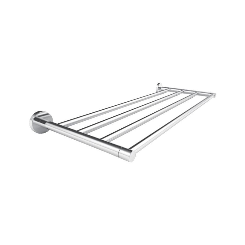 Circo Towel Shelf - Wall Mount - 25" Brass/Polished Chrome