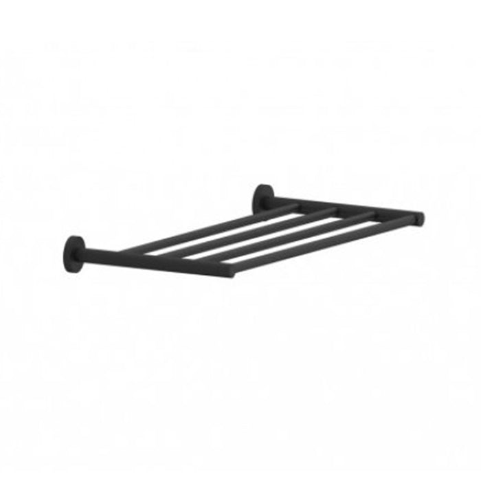 Circo Towel Shelf - Wall Mount - 25" Brass/Matt Black