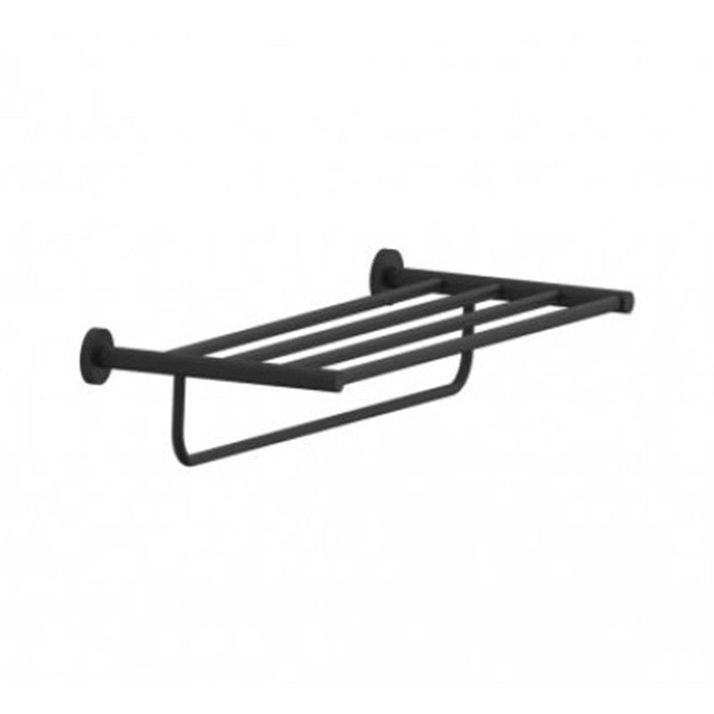 Circo Towel Shelf - Wall Mount - 24" Brass/Matt Black