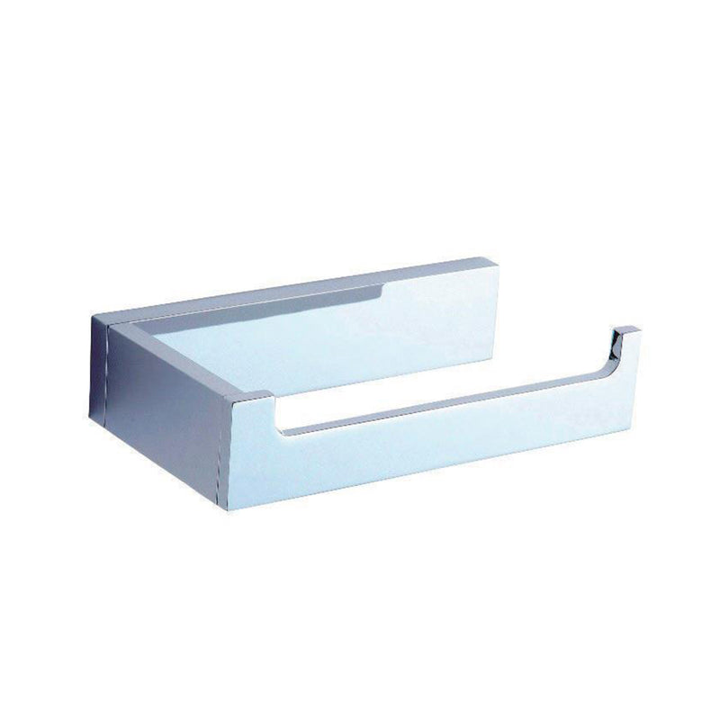 Berlin Toilet Paper Holder - Wall Mount - 6" Brass/Polished Chrome