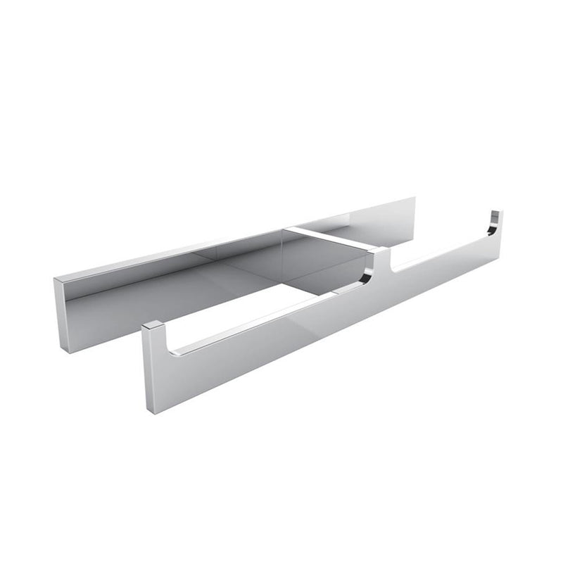 Berlin Double Toilet Paper Holder - Wall Mount - 12" Brass/Polished Chrome
