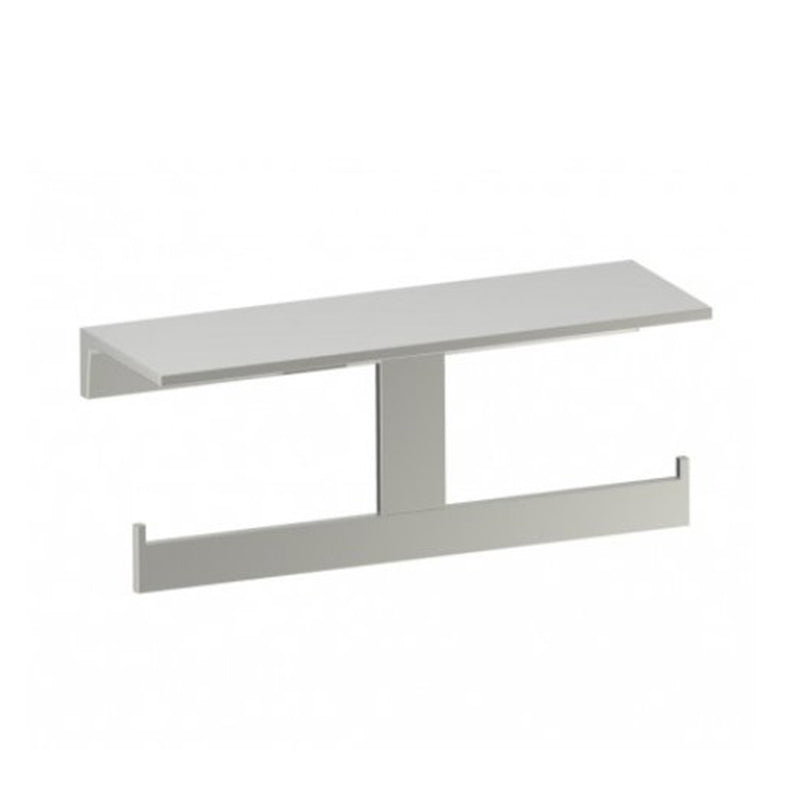 Berlin Shelf With Toilet Paper Holder - Wall Mount - 12" Brass/Polished Nickel