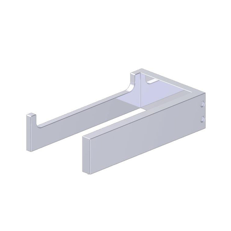 Berlin Solid Back Toilet Paper Holder - Wall Mount - 6" Brass/Polished Chrome