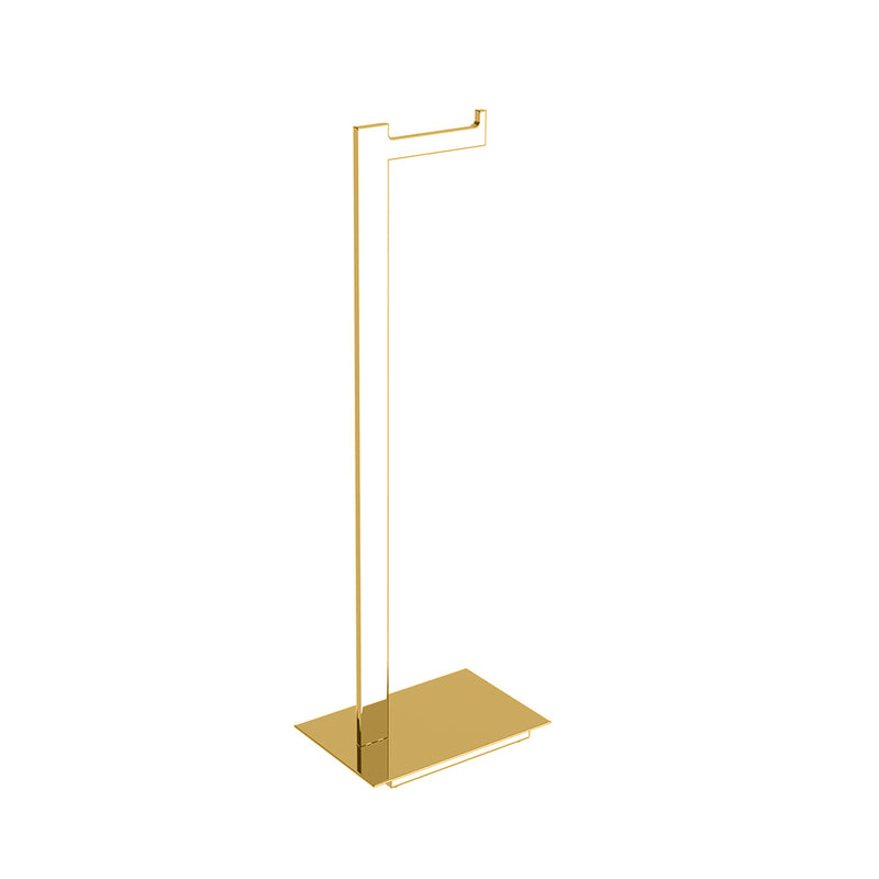 Berlin Toilet Paper Holder - Free Standing - 26" Brass/Brushed Brass