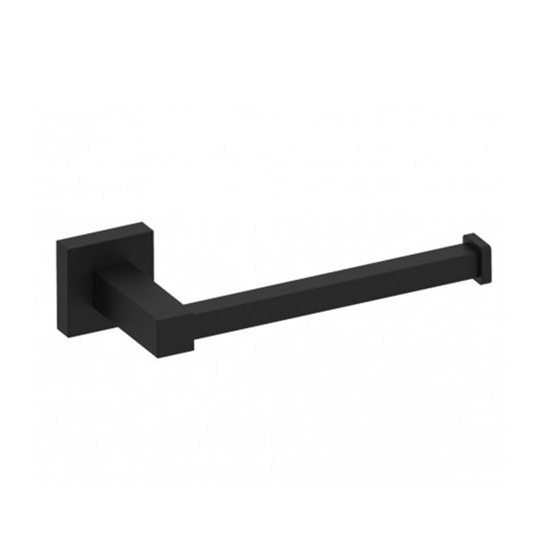 London Toilet Paper Holder - Wall Mount - 7" Brass/Matt Black