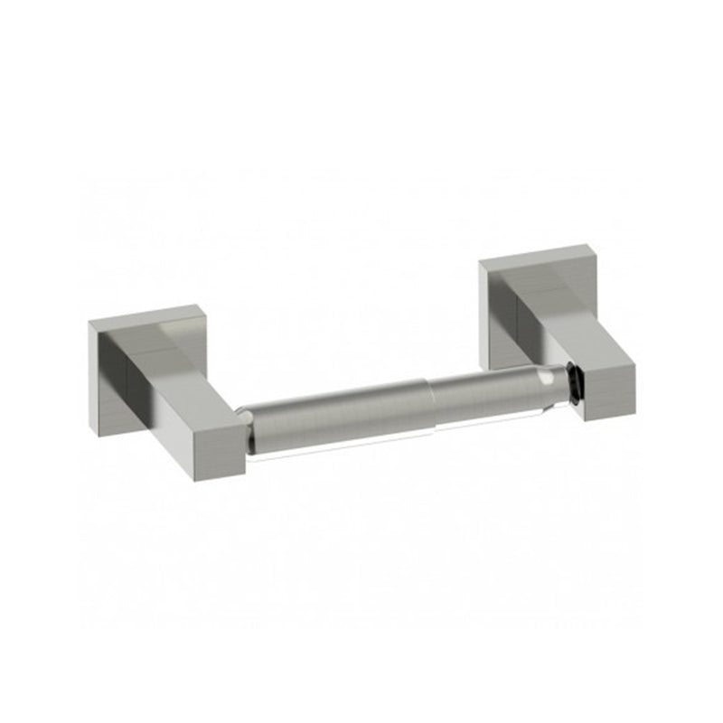 London Toilet Paper Holder - Wall Mount - 8" Brass/Brushed Nickel