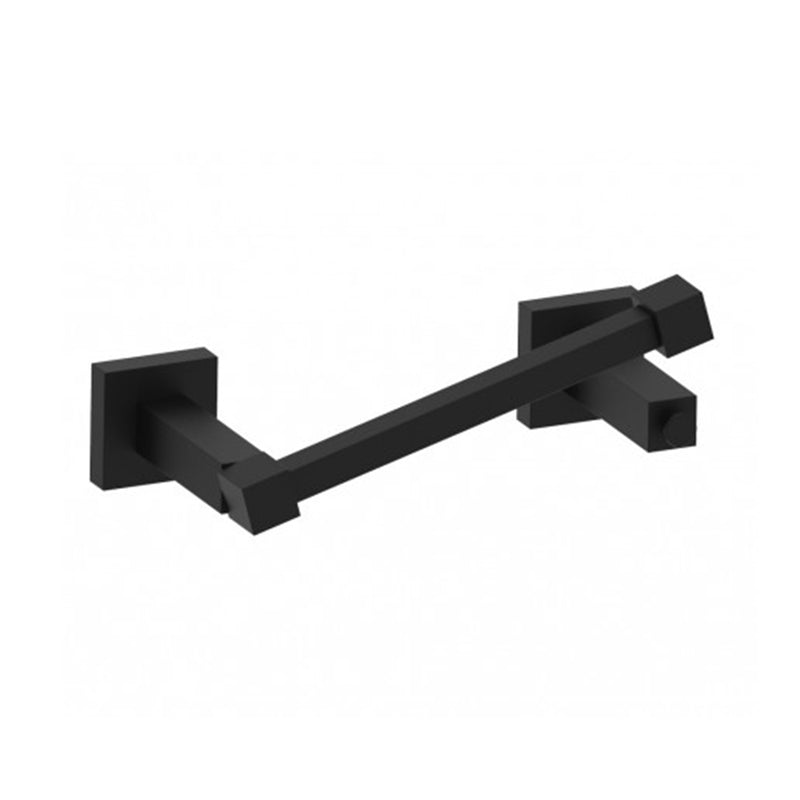 London Pivot Toilet Paper Holder - Wall Mount - 7" Brass/Matt Black