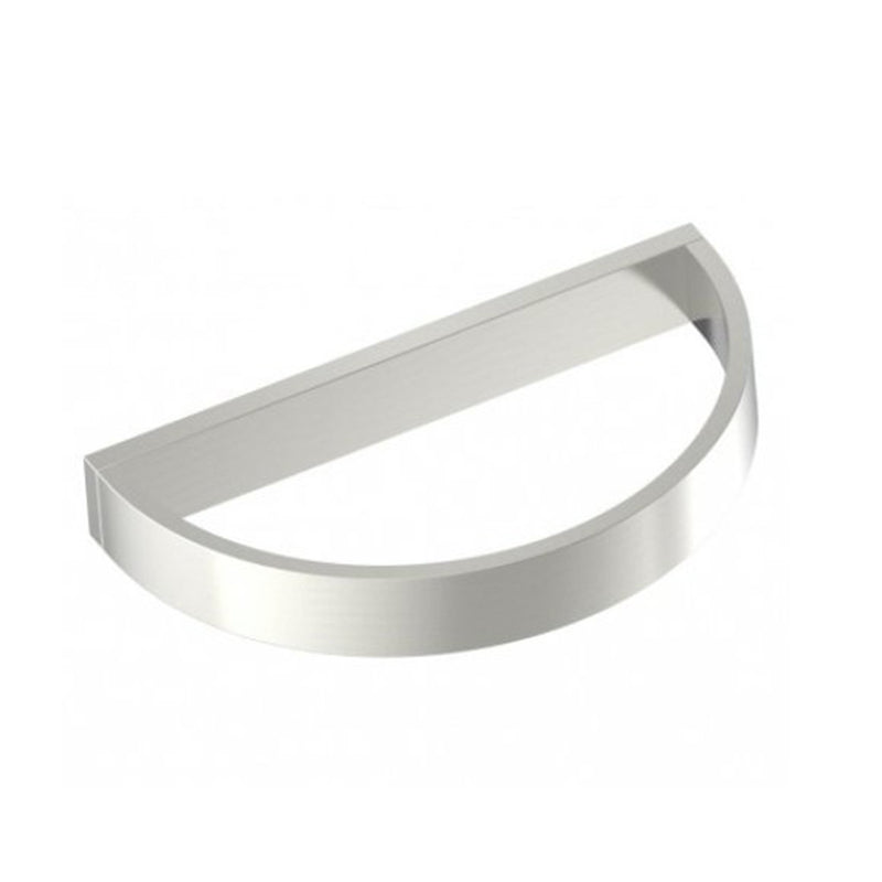 Berlin Half Moon Towel Ring - Wall Mount - 10" Brass/Brushed Nickel