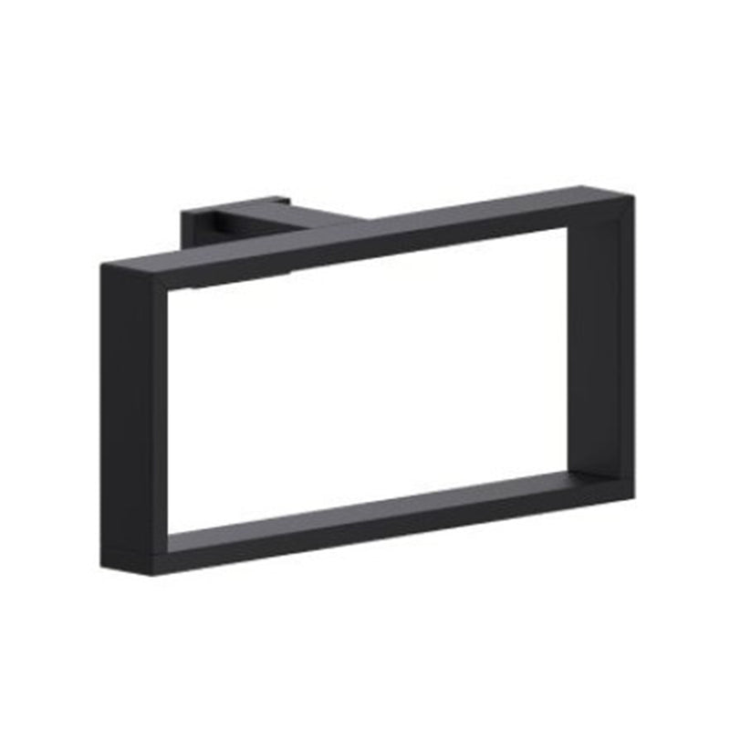 Berlin Rectangular Towel Ring - Wall Mount - 12" Brass/Matt Black