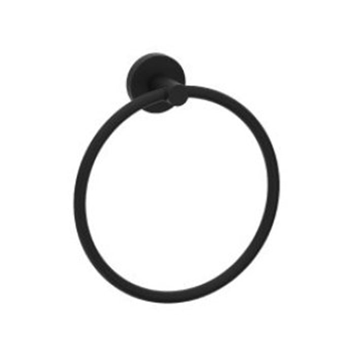 Circo Towel Ring - Wall Mount - 7" Brass/Matt Black