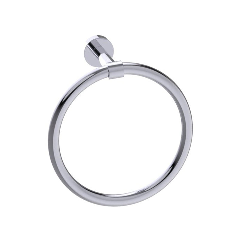 Oslo Towel Ring - Wall Mount - 8" Brass/Polished Chrome