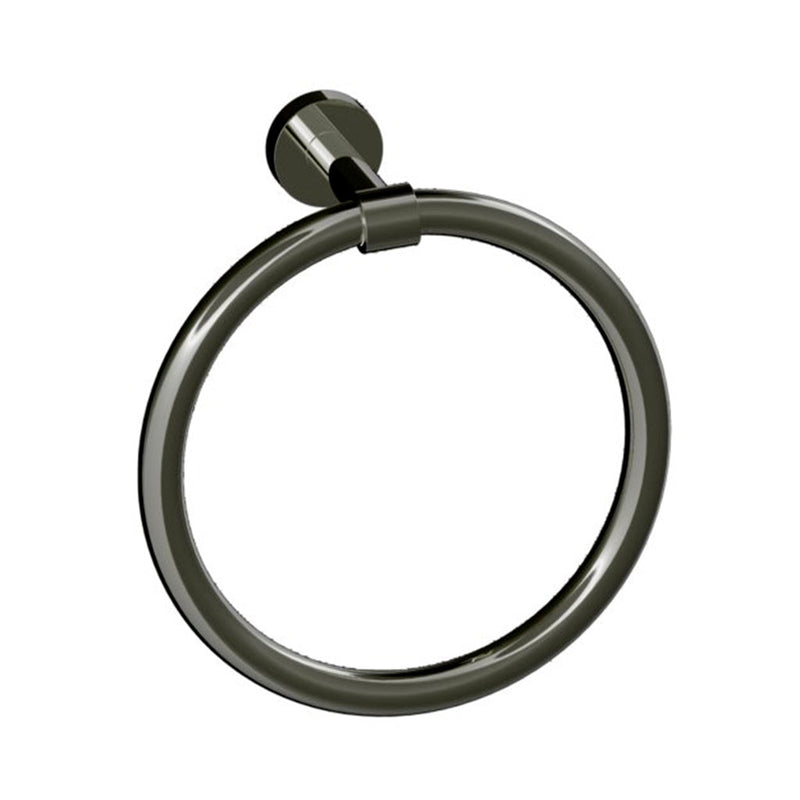 Oslo Towel Ring - Wall Mount - 8" Brass/Gun Metal