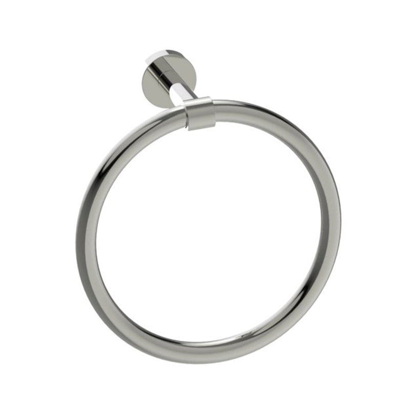 Oslo Towel Ring - Wall Mount - 8" Brass/Polished Nickel