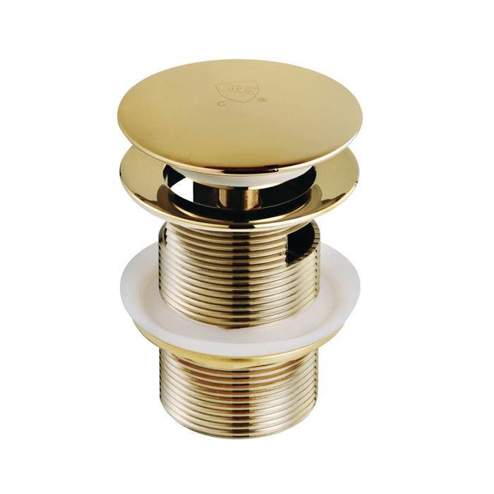 Trimscape Toe-Touch Tub Drain - Drop-In - 3" Brass/Polished Brass
