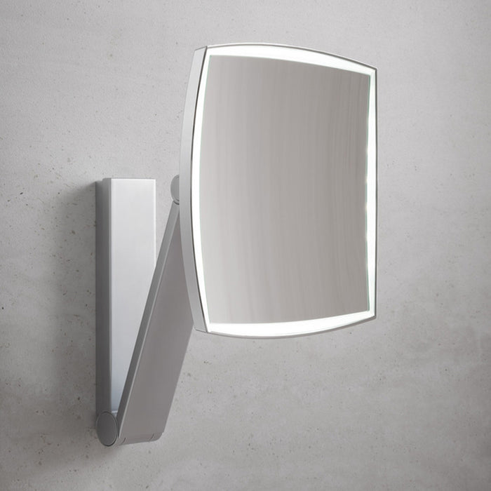 iLook Move 5x Led Make-Up Mirror - Wall Mount - 8" Brass/Polished Chrome