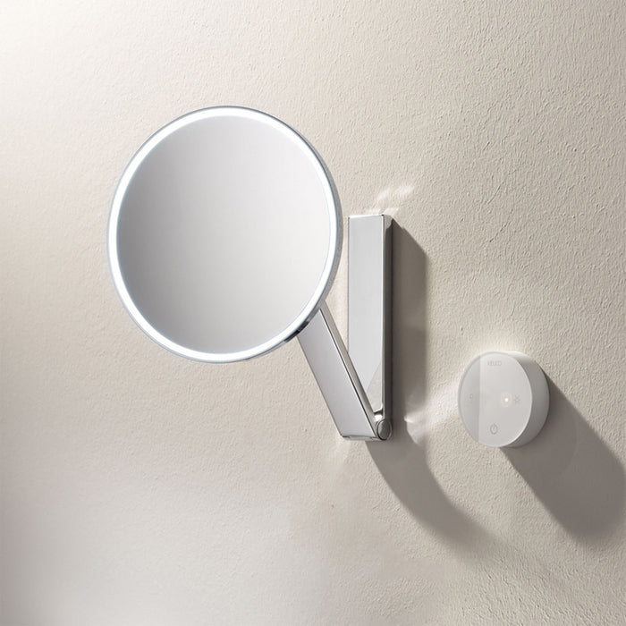 iLook Move 5x Led Make-Up Mirror - Wall Mount - 9" Brass/Polished Chrome